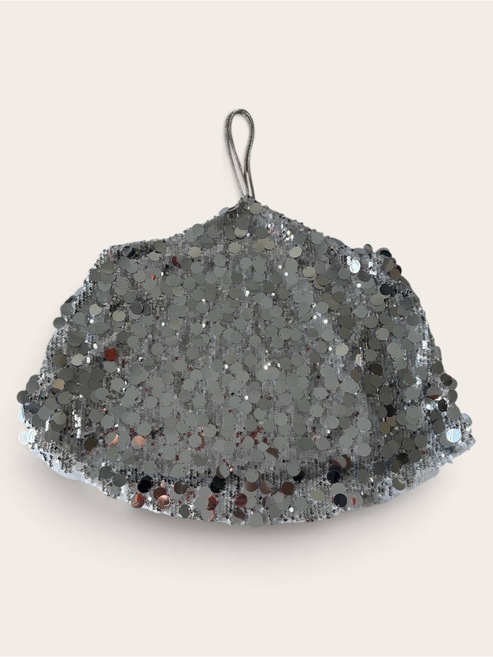 Sequin Tank Top - Silver Sparkle